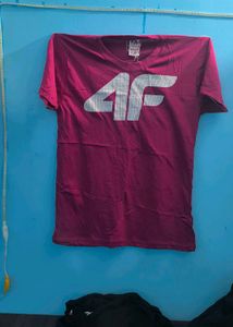 4F Maroon Graphic Tee