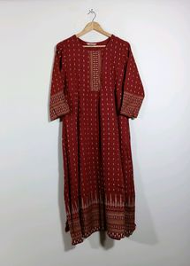 Red Printed Kurti (Women)