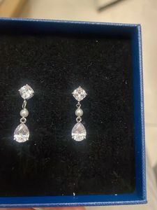 Delicate earrings, 92.5 silver