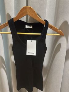 Bershka Cute Black Ribbed Tank Top – XS brand new