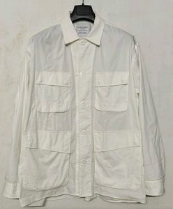 Classic White Utility Shirt Jacket