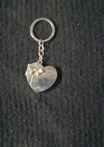 Heart Shape Keychain With Photo Frame