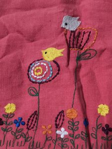 Cute Embroidered Baby Girl's Top