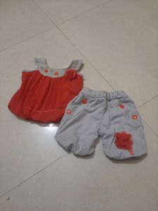 Baby Girl Top And Bottom Set