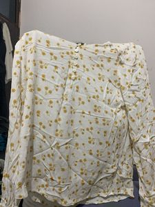M&S Collection Floral Ruched Top 🌼