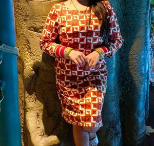 Stylish Printed Ethnic Gown
