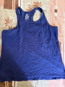 Blue Racerback Tank Top