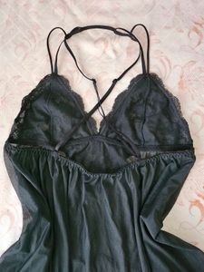 Black Lace Nightsuit