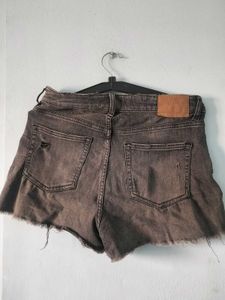 Distressed Denim Shorts
