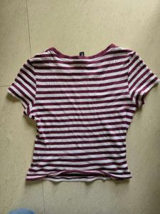 Striped Crew Neck T-Shirt