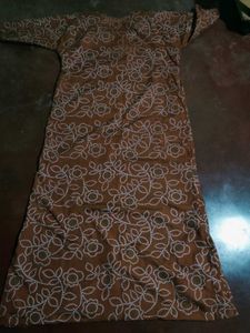 Comfortable Brown Printed Kurta