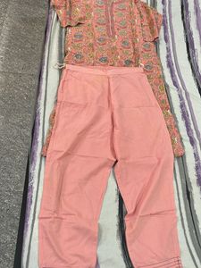 Meena bazar beautiful Pink Kurta Set with Pant