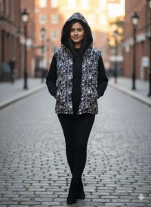Hooded Half Jacket
