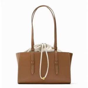 Classic Brown Leather Tote Bag