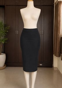 Offer Price Classic Black Pencil Skirt