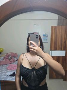Sleek Black Cutout Maxi Dress