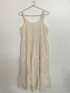 Max Cream Tiered Midi Dress