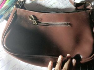 Stylish Brown Hobo Bag with Buckle Details