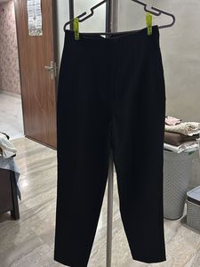 Zara Black High-Waisted Trousers