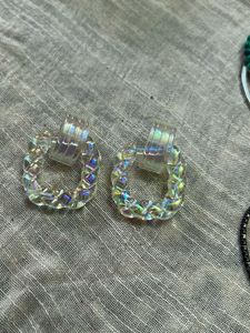 Iridescent Hoop Earrings
