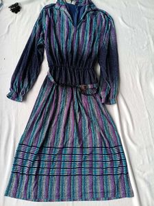 Bohemian Striped Maxi Dress