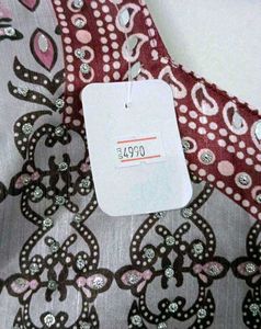 Embroidered gown with Dupatta