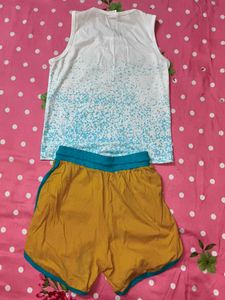 Cute LA Tank &amp; Smiley Shorts Set