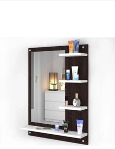 Modern Wall Mirror with Shelves