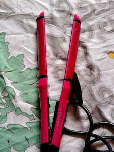 Pink Hair Curler &amp; Straightener