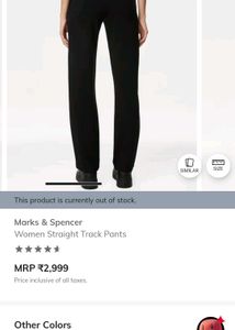 M&amp;S black joggers (Straight)