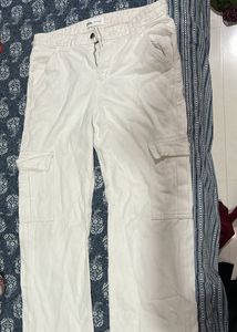 Zara Beige Cargo Pants