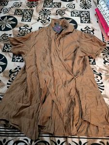 Stylish Brown Wrap top