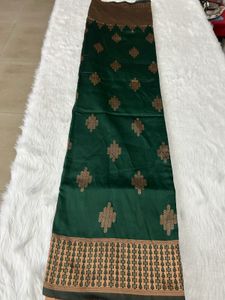 Elegant Green Patterned Saree