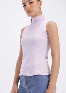 Sleeveless Turtleneck Top