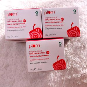 Pack of 3 Plum 1% Hyaluronic Acid &amp; Bulgarian Rose