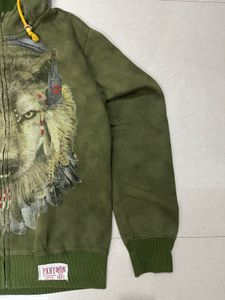 Men's Wolf Graphic Zip-Up Hoodie 🇺🇸