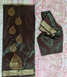 Semi Silk saree with stitched blouse