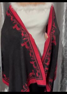 Designer Red And Black shawl