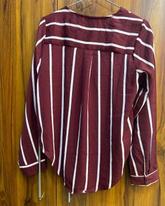 Striped V-Neck Top