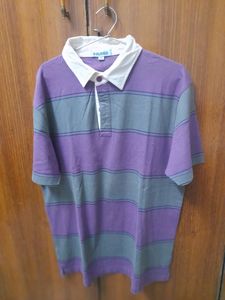 Indonesian  make BALENO cotton half  sleeved T-shirt- purple  &amp; Grey coloured