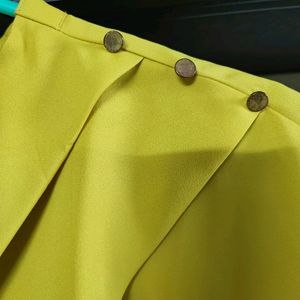 Lime Yellow High Neck Top