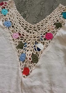 Boho Crochet Tunic Top