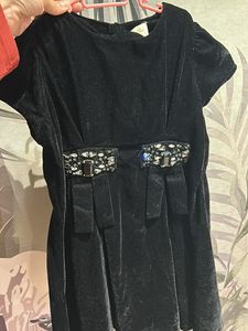 Velvet Cute Knee Length Frock