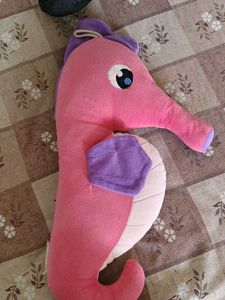 Cute Pink Seahorse Plush i will take half deli