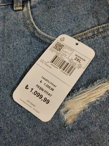 Distressed Denim Shorts