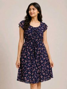 Blossom Breeze Cotton U-Hem Frock