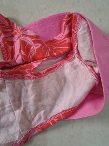 S Floral Print Pink Briefs
