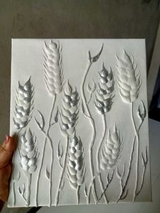 Textured Wheat Stalk Wall Art