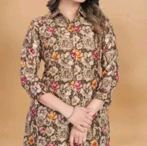 Floral Print Kurta Set