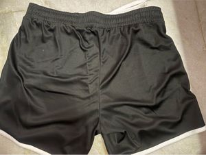 Black Running Shorts with White Trim